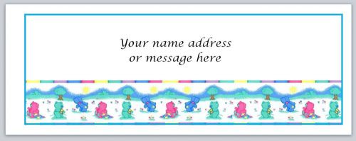 30 Personalized Return Address Labels Cute Bears Buy 3 get 1 free (bo326)