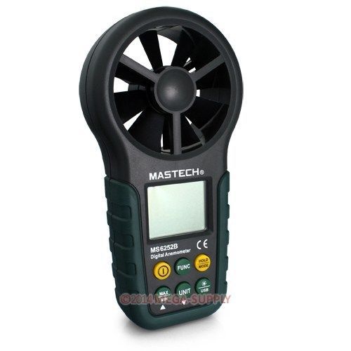 Digital Anemometer Wind Speed Meter Thermometer+Usb Port +CFM Brand New