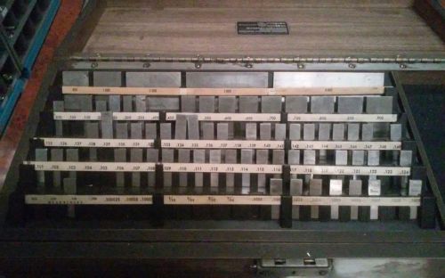 STARRETT / WEBBER RS81A1X GAGE BLOCK SET (Incomplete Set)