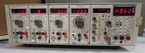 Tektronix TM506 6-Slot Power Mainframe w/ 3x DM501, DM502, DM502A and DC503