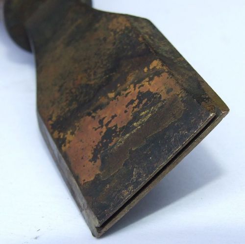 19thC Bookbinding Finishing Gilding Pallet Tool - Double Line Hicks London