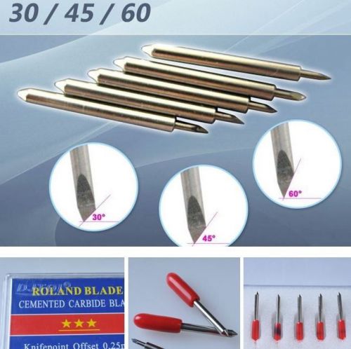 45 Degree Small SHK Roland Compatible Vinyl Cutter Blades, 3A Grade 5pcs/pack