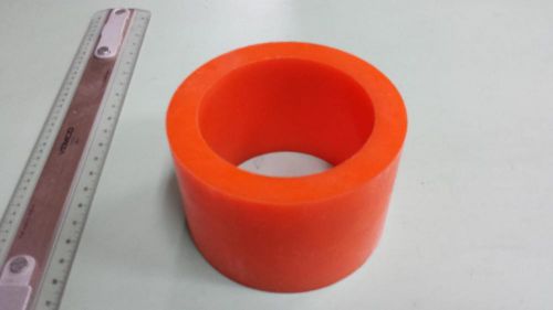 4&#034; ID x 5&#034; OD X 2&#034; LONG URETHANE / POLYURETHANE 80 A ORANGE TUBE P/N 11475