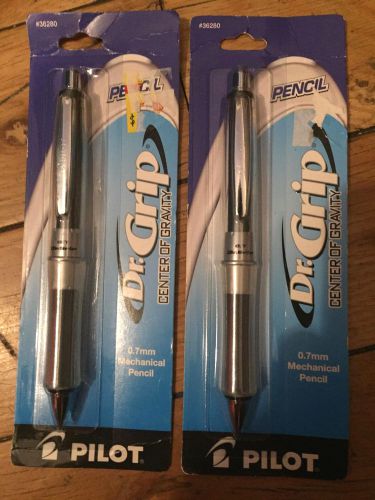 2 NEW Pilot Dr Grip Center of Gravity Balanced Mechanical Pencil - 0.7mm  #36280