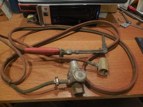 Airco mapp &amp; oxygen regulators &amp; hose and torch set up. for sale