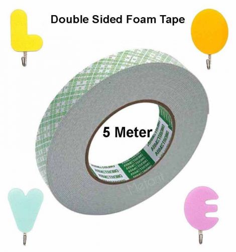 5 meter double sided foam tape photo bath wall poster adhesive kitchen hook glue for sale