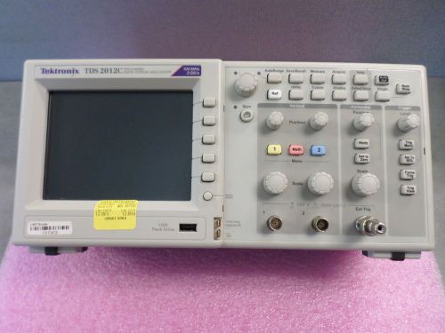 *CALIBRATED* TDS2012C Tektronix 2 Channel Digital Storage Oscilloscope with USB