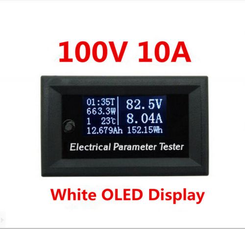 Multifuctional OLED Power Meter Volt Amp Time Power Energy Capacity Temp. Tester