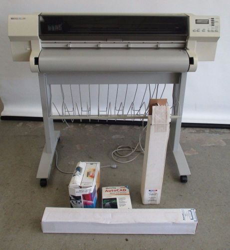 HP HEWLETT PACKARD 36&#034; DESIGNJET MODEL 750C PLUS COLOR PLOTTER PRINTER