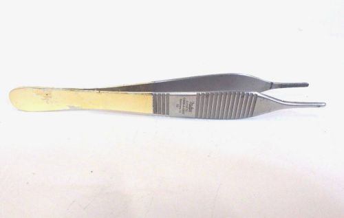 Miltex Dress Forceps 6-118 TC  Silver &amp; Gold Handle CARB-N-SERT Good Gripping