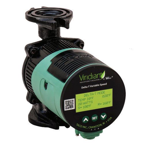 Taco vt2218-hy1-fc1a01 viridian delta-t ecm high efficiency circulator pump for sale