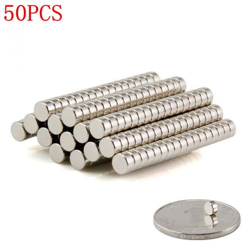 4x2mm 50PCS Lots Strong N35 Neodymium Magnets Rare Earth Round Disc Fridge Craft