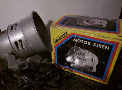 Siren - electric emergency vehicle/boat/industrial motor siren for sale