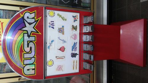 6 Column Allstar Sticker Vending Machine w/Pedestal