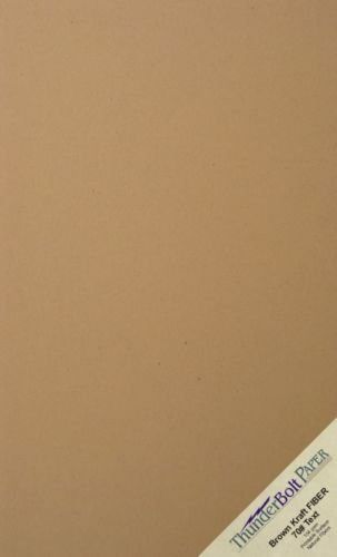 25 Brown Kraft Fiber 70# Text Paper Sheets - 8.5&#034; X 14&#034; (8.5X14 Inches) Legal...