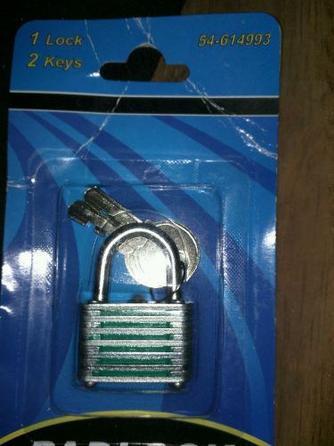 MOMENTUM BRANDS padlock W/keys green trim