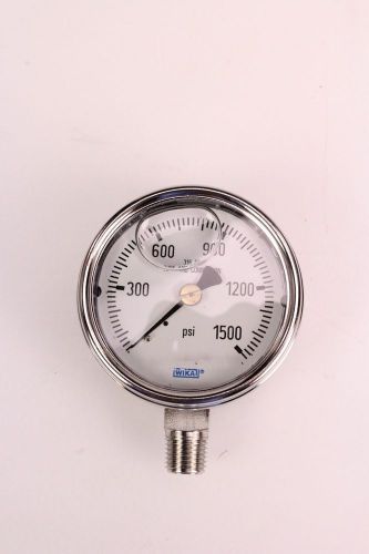 WIKA 9831962 Industrial Pressure Gauge Liquid-Filled Stainless Steel 316L Wetted