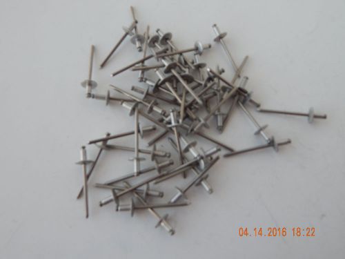 ALUMINUM POP RIVET 4 - 2.  LARGE FLANGE.  105 PCS.  NEW