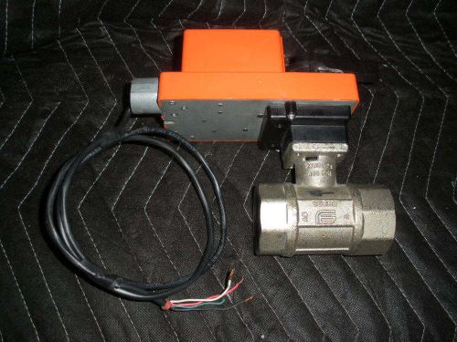 1&#034; stainless steel ball valve with Belimo NM24-MFT operator 24 vdc