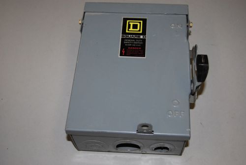 Square D 30 Amp Disconnect DU321RB  240 V 3R Enclosure