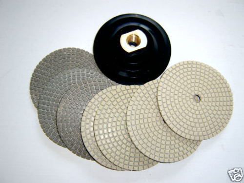 4&#034; Dry Concrete Diamond Polishing Pad 8PC, grinder