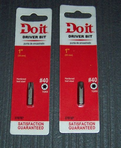 2 ea. Do It Best 376787 No.40 x 1&#034; Torx Insert Bits