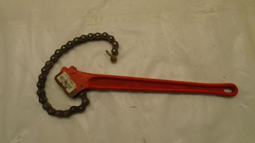 RIDGID 31320 18&#034; CHAIN WRENCH C-18 HEAVY DUTY 2-1/2&#034; PIPE CAPACITY,  USED