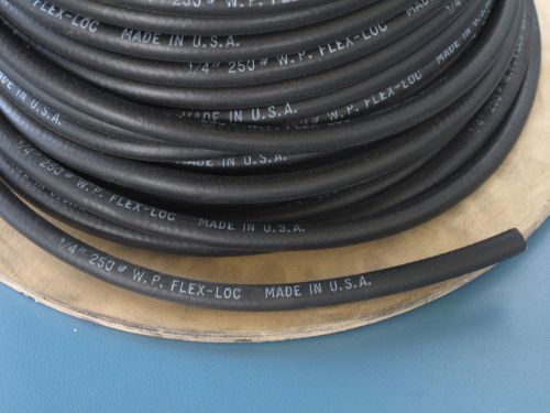 Flex-loc push-on rubber hose 1/4  250 #   w.p.  made in usa  10 feet, w16 for sale