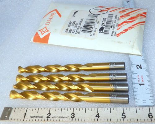 25/64&#034; drill bits c07467 qty: 4  pieces cle line obber  usa ( loc21 ) for sale