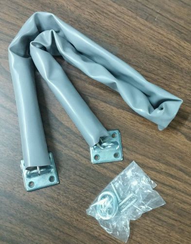 NEW ALUMINUM EXTRA HAVY DUTY VINYL COVER CHAIN DOOR STOP 30 1/2&#034;