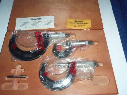 Starrett Micrometer set Part#S436ARLSZ