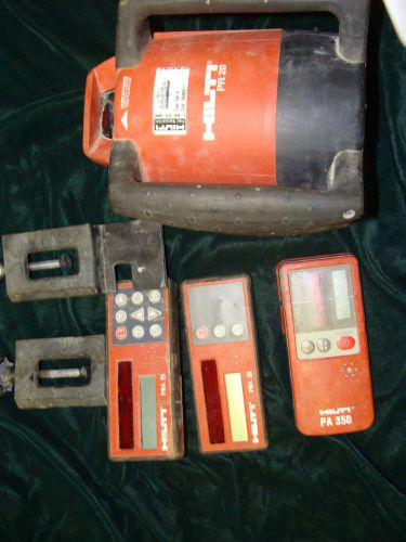 HILTI PR20 ROTARY LASER LEVEL KIT WITH RECEIVERS - No Reserve