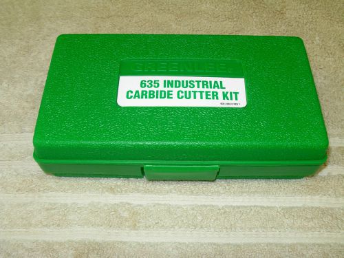 GREENLEE 635 INDUSTRIAL CARBIDE CUTTER KIT