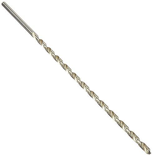 Drill America DWDDL Series High-Speed Steel Extra Long Length Drill Bit, Black