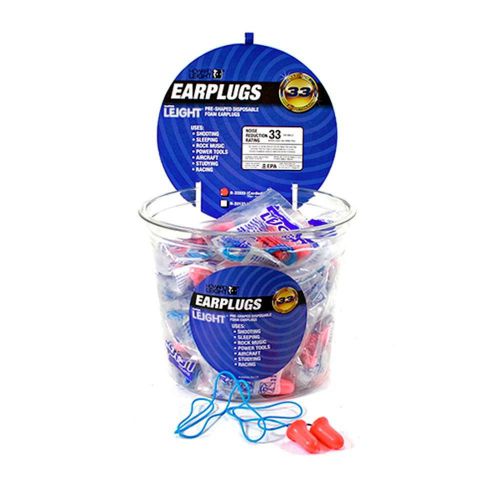 NEW HOWLEIGHT Super Leight Corded Pre-shaped Foam Earplugs, 50pk R-33333