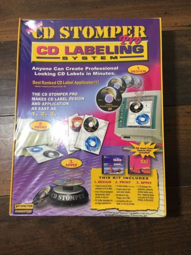 CD STOMPER PRO Disc Labelling Kit  Software Labels Applicator Sealed  NEW