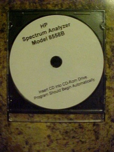 HP SPECTRUM ANALYZER program CD for 8558B