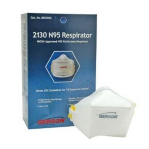 Gerson 2130 N95 Smart-mask Particle Respirator Mask - 20-Pack - Made in USA