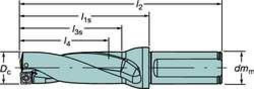 Sandvik Coromant 880-D2000L25-03 Corodrill 880 Indexable Insert Drill, 880.L-03