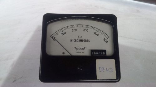 Triplet DC Volt meter 0-500 microamperes