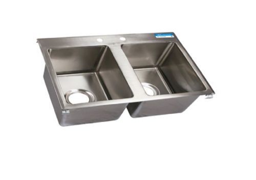 Drop In Sink w/ Faucet Commercial, Restaurant, Industrial  BBK-DIS-2016-2-P-G