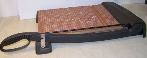 XACTO GUILLOTINE PAPER CUTTER 12&#034; wood Photo Trimming Scrap Book Printers