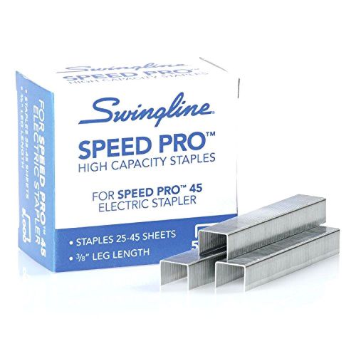 Swingline Staples, Speed Pro , 3/8-Inch Leg Length, 210 per Strip, 5000 per Box