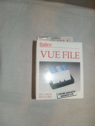 Bates Vue File Covered Rolodex Vtg