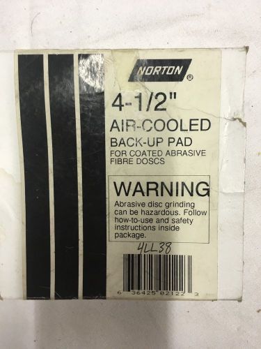 NORTON Air Cooled Backup Pad, 4.5 In Dia, 5/8-11