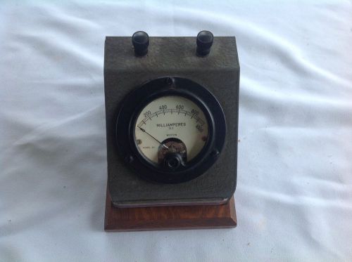 Antique Weston 1900&#039;s Milliampres Electrical Guage - Steampunk