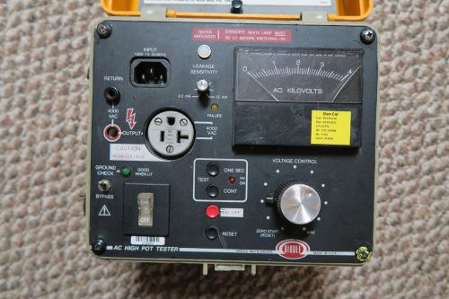 Biddle Instrument Megger 4KV Hi Pot Tester, 230415 Hipot tester Biddle 4KV AC