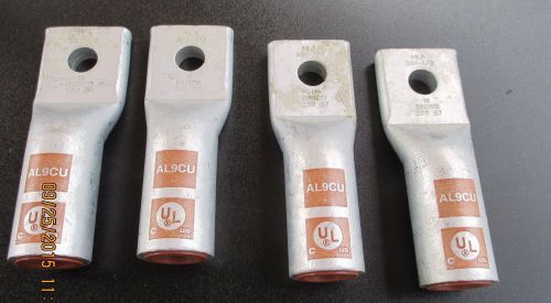 4 morris alu long barrel 1 hole compression lugs -  93074 mla 350-1/2 brown for sale