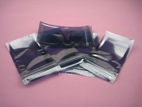 100 ESD Anti-Static Shielding ZIP LOCK Bags 3.5&#034; x 5&#034;_90 x 130mm_USABLE SIZE