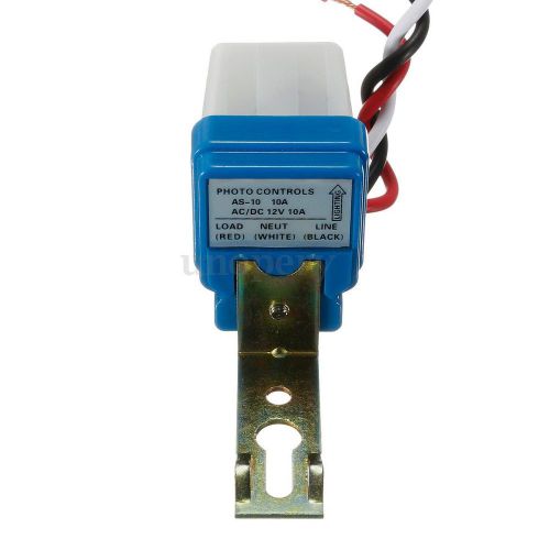 Ac/dc 12v 10a auto on off photocell street light lamp sensor switch photoswitch for sale
